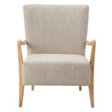 Gallery Direct Chedworth Natural Linen Armchair