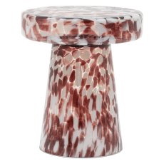 Murano Side Table, Leopard