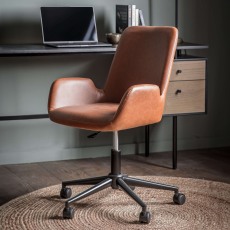 Gallery Direct Faraday Brown Swivel Chair Gallery Direct Faraday Brown Swivel Chair