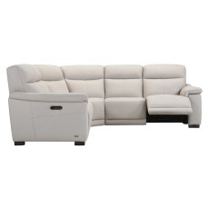 Torino Power Recliner Corner Sofa w/ Power Headrest & Lumber