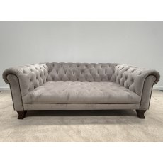 Somerset Midi Chesterfield Sofa In Plush Platinum
