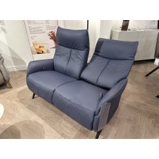 Himolla Stratus 2 Seater Manual Headrest Cumuly Leather Sofa