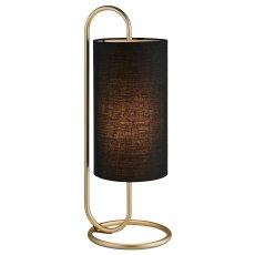 Klip Table Lamp Antique Brass & Black