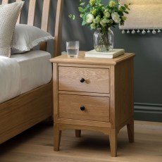 Gallery Direct Malvern Bedroom 2 Drawer Bedside