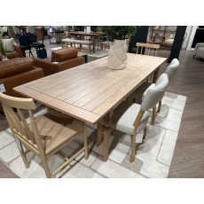Eton Extending table 180-230cm Table, Wooden Bench, 2x Upholstered Chairs and 2x Wooden Rope Chairs
