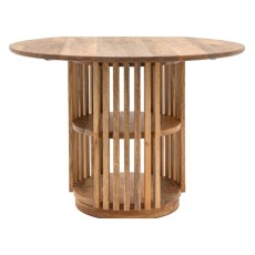 Voss Round Dining Table and 4 Ivorra Dining Chairs (Brown) Voss Round Dining Table and 4 Ivorra Dining Chairs (Brown)