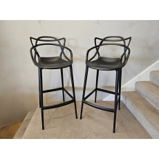 Kartell Masters by Philippe Starck Stool H.65 Black (£269 Each)