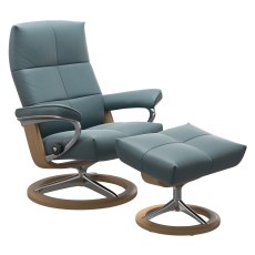 Stressless Large David Signature Chair & Stool - Promo