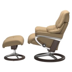 Stressless Reno Large Signature Chair & Stool - Promo