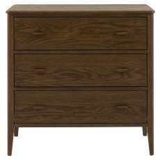 Gallery Direct Camden Walnut 3 Drawer Chest