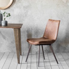 Gallery Direct Hinks Dining Chair- Brown