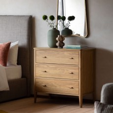 Gallery Direct Camden Natural 3 Drawer Chest