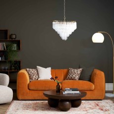 Lidia 3 Seater Fabric Sofa