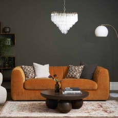 Lidia 3 Seater Fabric Sofa