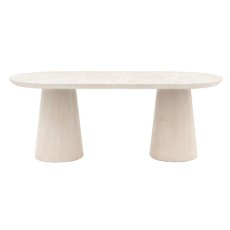 Pedra 200cm Oval Dining Table + 4 Sloane Chairs (Grey) Pedra 200cm Oval Dining Table + 4 Sloane Chairs (Grey)