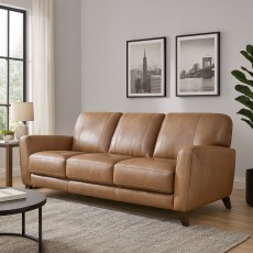 Bakerville 3 Seater Leather Sofa