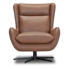 Felicia Swivel Chair In Rangers Leather QS