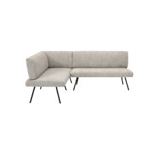 Barry Small Left Corner Bench with Steel Leg Barry Small Left Corner Bench with Steel Leg