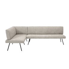 Barry Medium Left Corner Bench with Steel Leg