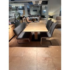 Venjakob Piazza 1.9 - 2.9m Extending Table , 3x Eileen Chairs & Bench