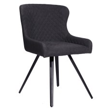 Amine Extendable Dining Table & 6 Dining Chair in Grey