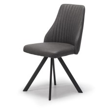 Francesco Extending Dining Table and 6 Dark Grey Dallas Chairs Francesco Extending Dining Table and 6 Dark Grey Dallas Chairs