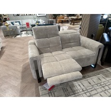 Viviana 2 seater Sofa with Power Recliners and Power Adjustable Headrests in Fabric