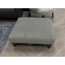 Alexander & James Artisan Footstool Plush Silver