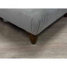 Alexander & James Artisan Footstool Plush Silver