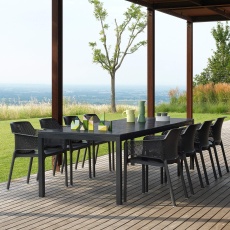 Nardi 210cm Extending Dining Table in Anthracite