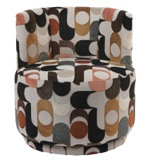 Portico Velvet Swivel Chair