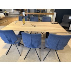 VENJAKOB KLU 1.9M DINING TABLE AND 6 X ARTHUR CHAIR