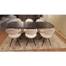 Chambery 2.3m Dining Table Set and 6 Jasmine Chairs