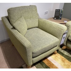 ERCOL- ARMCHAIR & FOOTSTOOL