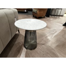Seville Side Table in Blue and White (2x Available)