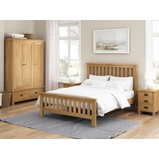 Fairfax Compact Bedroom Oak Dressing Table Set