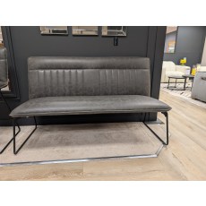 Sam, High Back Bench in Grey & Low Bench