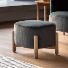 Gallery Direct Tindon Alaska Graphite Footstool Gallery Direct Tindon Alaska Graphite Footstool