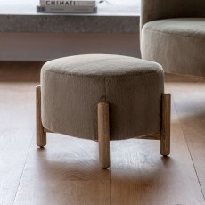 Gallery Direct Tindon Alaska Khaki Footstool Gallery Direct Tindon Alaska Khaki Footstool
