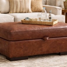 Mountback Large Storage Stool Marrone QS Mountback Large Storage Stool Marrone QS