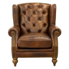 Highbury Wing Chair Leather QS
