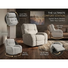 Amara Swivel, Power Reclining Rocker Chair