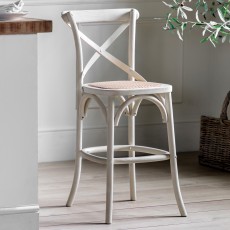 Gallery Direct Cafe White Barstool Gallery Direct Cafe White Barstool