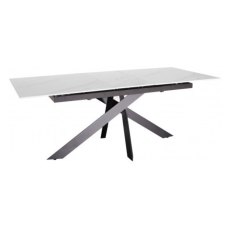 Amine Extendable Dining Table & 4 Dining Chairs in Grey Amine Extendable Dining Table & 4 Dining Chairs in Grey