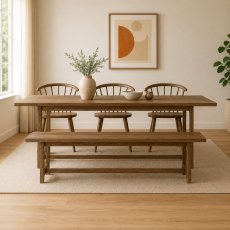 Craft 200cm Extending Dining Table, Bench & 3 Dining Chairs Craft 200cm Extending Dining Table, Bench & 3 Dining Chairs