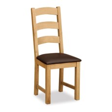 Fairfax 150cm Dining Table & 4 Dining Chairs Brown Seat Fairfax 150cm Dining Table & 4 Dining Chairs Brown Seat