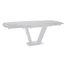 Tanaro 120cm Motion Dining Table (White) & 4 Contour Dining Chairs (Light Grey) Tanaro 120cm Motion Dining Table (White) & 4 Contour Dining Chairs (Light Grey)