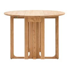 Craft Round Extending Dining Table & 4 Dining Chairs Natural Craft Round Extending Dining Table & 4 Dining Chairs Natural