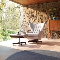 G Plan Vintage The Sixty Two Swivel Chair & Footstool