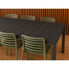 Nardi Outdoor Rio 210cm Extending Table with x6 Doga Chairs & x2 Doga Armchairs